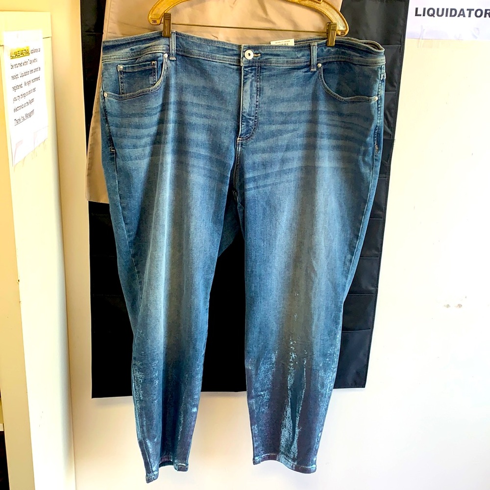 NWT INC international 28W skinny tum control Jeans